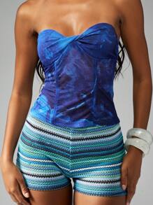 MISSGUIDED Abendtop im Korsagen-Stil mit herzförmigem Ausschnitt, geraffter Vorderseite, aus Satin für Party, Club, Hochzeitsgäste, halbformelle Anlässe