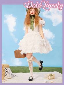 Dola Lovely 女士蝴蝶结玛丽珍鞋，圆头扣环厚底高跟鞋，时尚百搭白色鞋子 - 黑色 - 查看 2