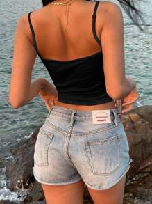 SHEIN EZwear 复古风格热带花卉图案性感吊带背心，适合夏季 - 彩色 - 查看 2