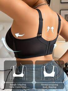 DesireSculpt 2pcs/Set Plus Size Lace Supportive Wireless Lift And Shaping Bras - Multicolor - View 2