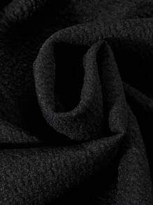 2 件套青少年女孩可变式露肩泡泡袖上衣和蝴蝶纹理长裙套装，适合外出和度假 - 白色 - 查看 8