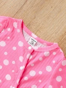 SHEIN 3件套新生儿可爱柔软全印花按扣连体衣秋冬装