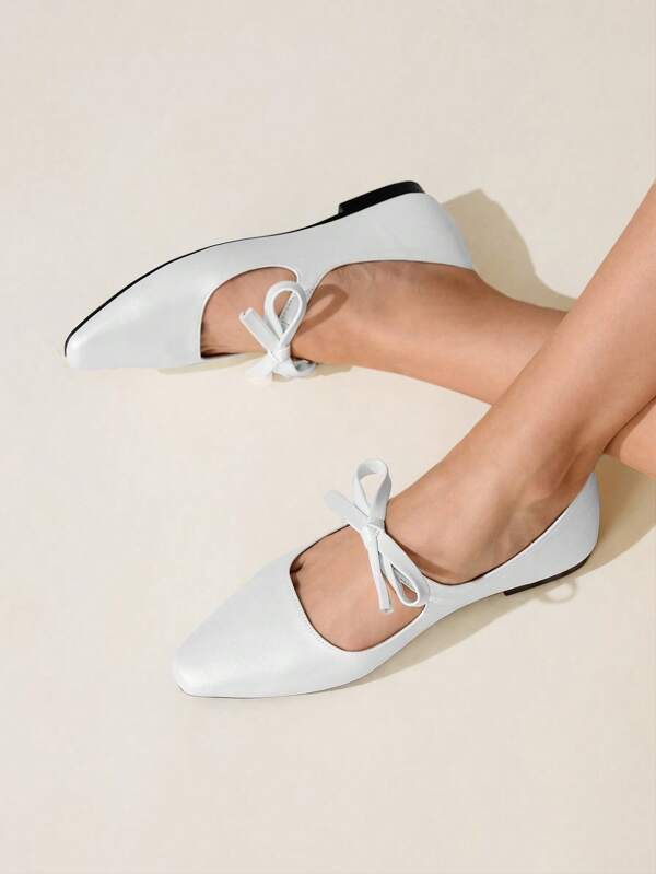 CUCCOO CHICEST 2024 Spring/Autumn New Arrival Date Buckle Decor Solid Color Pointed Toe Casual Slip-On Flat Shoes