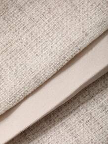 DAZY 女士宽松亚麻休闲直筒口袋短裤，适合度假、秋季 - 米色 - 查看 7