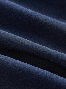 SHEIN MOD Women's Halter Neck Ruched Bow Swing Dress, Navy Color Party Women Outfits,New Years Eve Outfit,Masquerade Ball Dress,Birthday Women Outfits,Sexy Navy Dress,Dress With Bow Dress,Princess Women Dress For New Year - Navy Blue - View 4