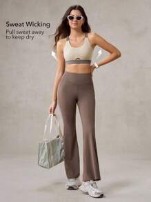OutZeal Sweat Wicking Crossover Backless Sport Bra Removable Cups Low Impact Yoga Pilates Studio Daily