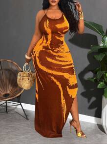 Slaydiva ثوب شاطئ اوربي و اميركي عصري مقاسات كبيرة, فستان ضيق مثير مكشوف الكتفين ذو مقاس جسم