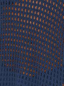 Swim Vcay 女士夏季服装 镂空针织罩衫 夏季 - 寶藍色 - 查看 6