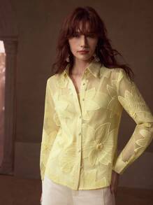 MOTF PREMIUM 透明衬衫贴花 - 黃色 - 查看 7