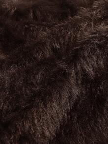 CosyJoli Suéter de mujer talla grande con hombros descubiertos, de peluche y corto, para otoño/invierno - Marrón - Ver 7