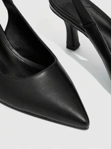 CUCCOO BIZCHIC 女士鞋 简约细高跟高跟鞋，优雅露跟鞋 夏季毕业高跟鞋 舞会高跟鞋 度假鞋 夏季促销 优雅高跟鞋 返校鞋 大学生鞋 优雅基础款 商务休闲 商务时尚 圣诞节 秋季 新年 假期 - 黑色 - 查看 5