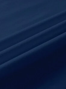 SHEIN Unity Áo thun tay ngắn in chữ Slogan dành cho nữ LOS ANGELES Áo thun họa tiết dành cho nữ - Màu xanh hải quân - Xem 4