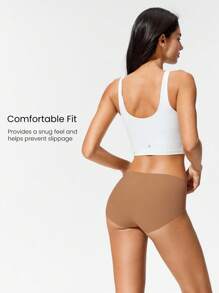 GLOWMODE 4 条装轻薄透气吸汗中腰全覆盖无缝隐形内衣日常健身