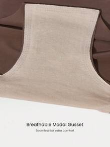 GLOWMODE 4 条装轻薄透气吸汗中腰全覆盖无缝隐形内衣日常健身