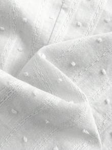 Sweetra Áo ba lỗ thêu ren lãng mạn kiểu Pháp dành cho nữ, thiết kế vừa vặn, không tay, áo lót đa năng hoặc áo khoác ngoài - trắng - Xem 5