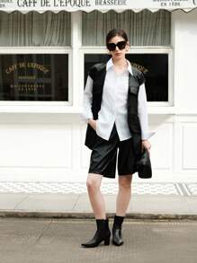 CUCCOO BIZCHIC 女士棕色尖头性感经典踝靴，侧拉链开合，粗跟，适合秋冬季圣诞节和新年假期