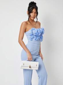 SHEIN BAE 1 件时尚百搭编织女士手提包 - 白色 - 查看 13