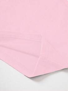 Franclia Top informal sin mangas de unicolor con cuello asimétrico, moda de verano - Rosa - Ver 4