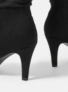 CUCCOO BIZCHIC Fashionable Pointed Toe Pull-On Mid-Calf Women's Boots For Summer Vacation Shoes Summer Elegant Basics Business Casual Business Chic Spring Shoes Spring Break Easter