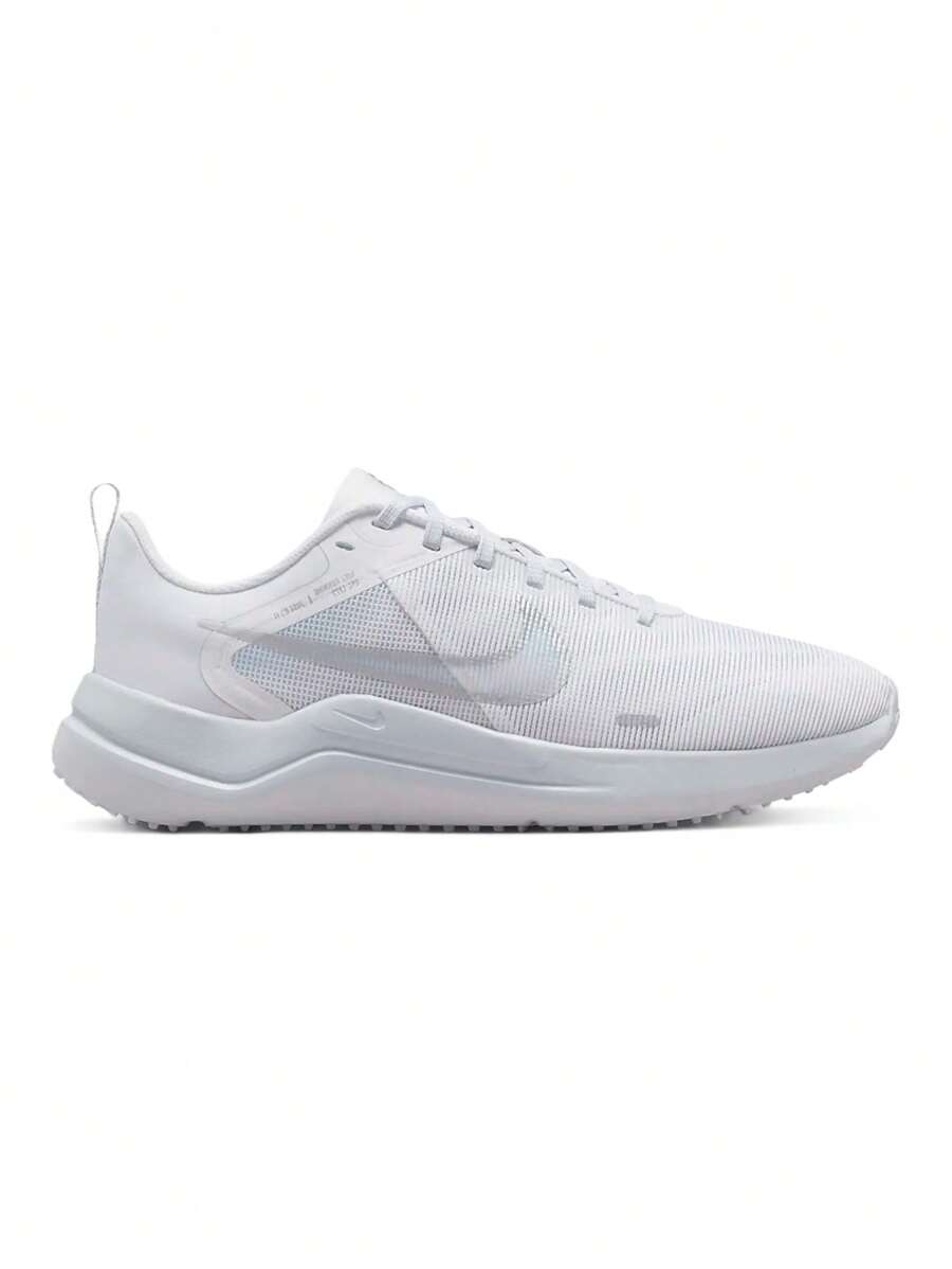 Nike Downshifter 12 - 女士休闲日常运动运动鞋 - 白色 - 查看 1