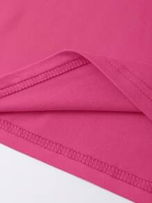 DrmWander Camiseta de manga corta con cuello redondo para mujer de talla grande con estampado del eslogan "talla grande AMOR POR FAVOR", casual de verano