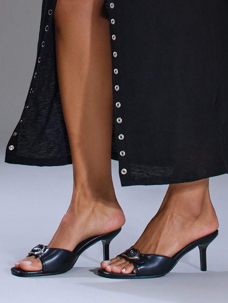 MUSERA Women's Fashion Versatile High Heel Sandals - Black - View 1