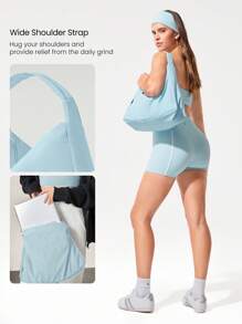 GLOWMODE 17L 纹理防水单肩包 - 藍色 - 查看 4