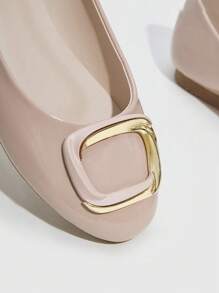 CUCCOO BIZCHIC 女士鞋时尚扣饰舒适米色平底鞋度假鞋夏季促销圣诞秋季新年假期