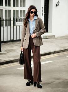 CUCCOO BIZCHIC 女士鞋履 新年款方头厚底粗跟黑色乐福鞋高跟鞋度假鞋夏季促销优雅基础款商务休闲商务时尚万圣节圣诞节秋季 - 黑色 - 查看 7