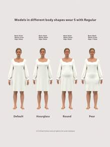 SHEIN MOD Solid Tie Front Ruffle Hem Dress,White Graduation Dress