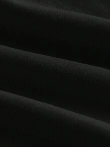 Maija Damski czarny top casualowy z ozdobnymi oczkami, uniwersalny na lato i na każdą porę roku, nowoczesny, miejski szykowny design, wygodny, dopasowany krój, ozdobny pasek w kształcie litery X, biznesowy, swobodny top streetwear z odkrytymi ramionami, bluzka uniwersalna inspirowana Y2K