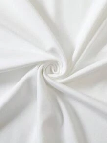 EMERY ROSE A Large-Sized Lady's Casual Round-Neck Puppy Graffiti Print Versatile Short-Sleeved T-Shirt - White - View 4