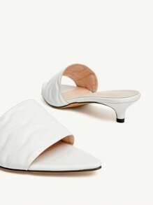 CUCCOO CHICEST Pre-Pointed Toe Stilettos High Heel Sandals For Women, Versatile - White - View 10