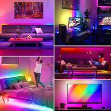 1PC 1M 2M 3M 4M 5M 10M 15M 20M RGB LED Strip Lights & Remote Control – Color Changing Lighting For Bedroom, Party, And Holiday Decor, USB Powered, Multi-Color Display, Perfect For Home Theater Or Festive Ambiance, Christmas Decor - White - View 2