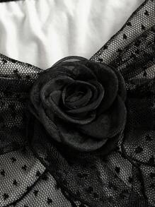 SHEIN MOD Robe moulante avec détail de buste froncé, décorations de ruban, manches évasées en dentelle, taille cintrée. Tenue de festival pour femme, vêtements de festival, robes de fête pour femme, robe de cérémonie, robe du Nouvel An, robes élégantes pour femme, robes sexy pour femme, robe de remise de diplôme blanche