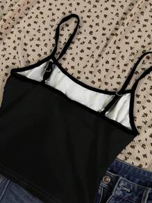 SHEIN EZwear 三件套朋克风蝴蝶印花上衣，适合夏季，Y2K哥特朋克露脐上衣，哥特风夏季装扮，适合外出穿着 - 彩色 - 查看 6