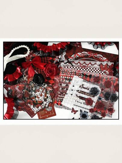 Hippie 1 set Assortiment de plusieurs tailles de ruban washi décoratif, kit DIY de sac Ita avec matériel de remplissage, accessoires photo, motifs mignons multicolores pour les fans d'anime, l'artisanat, les cadeaux, le cosplay, les fêtes, les séances photo, le comic con - scrapbooking, journalisation, décorations de planificateur, fournitures artisanales kawaii