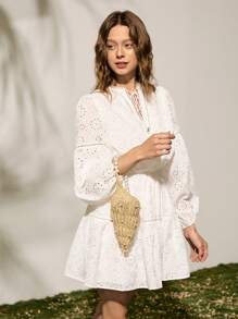 SHECARRY Women's Boho Style Fashion Shoulder Bag - Beige - View 3