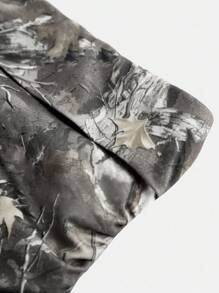 SHEIN Girlism Tween Girls Leaf Graphic Ruched Waist Casual Tube Top