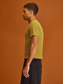 Musero Contrast Pinstripe Short Sleeve T-Shirt Summer Holiday Vacation - Multicolor - View 2