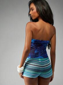 MISSGUIDED Abendtop im Korsagen-Stil mit herzförmigem Ausschnitt, geraffter Vorderseite, aus Satin für Party, Club, Hochzeitsgäste, halbformelle Anlässe