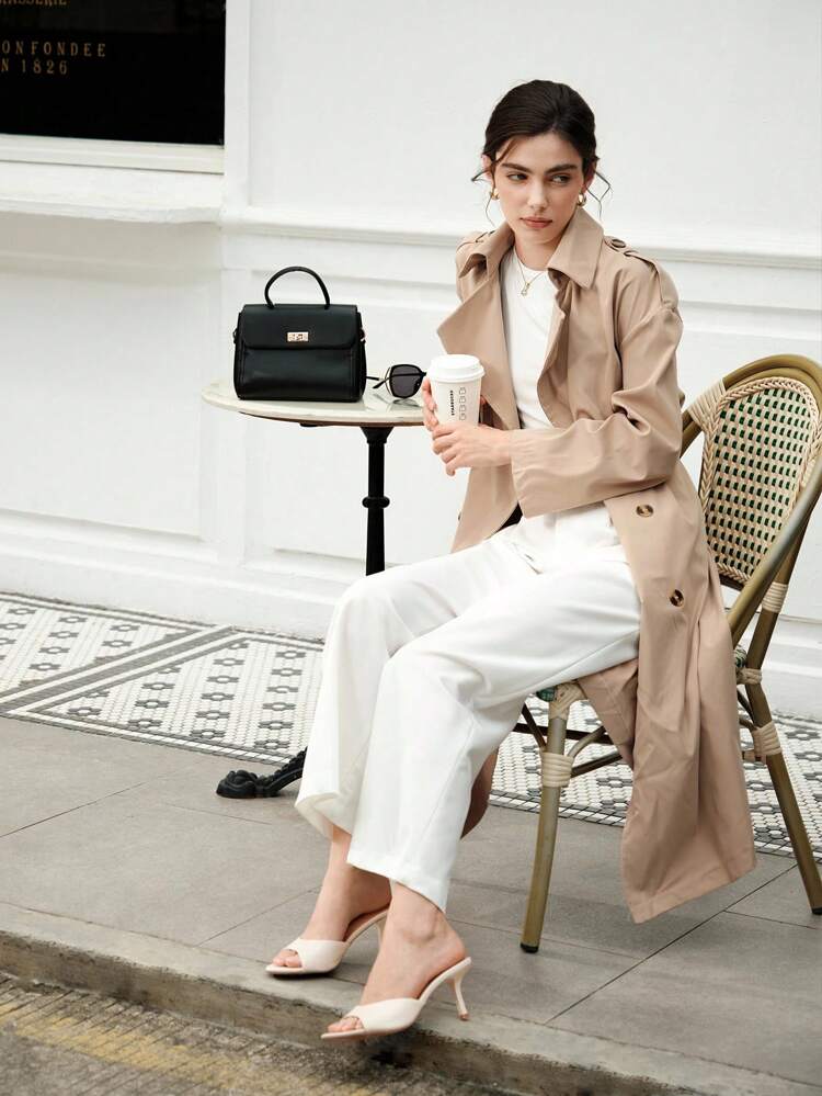 CUCCOO BIZCHIC Women Solid Color Open Toe High Heel Sandals, Graduation Heel, Prom Heels For Summer Elegant Basics Business Casual Business Chic Spring Shoes Spring Break Easter For Christmas Spring Shoes