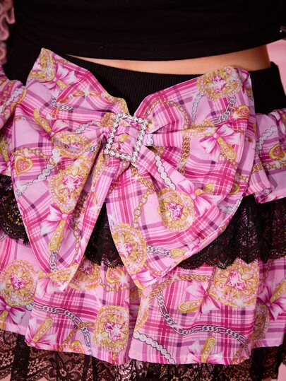 J-Fashion Y2K Gyaru Hime Gyaru Cake Style Mini Skirt