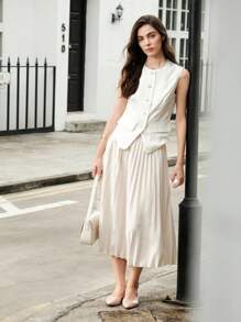 CUCCOO BIZCHIC Giày bệt đa năng màu trơn cho nữ đi nghỉ hè Giày giảm giá mùa hè Giày công sở thanh lịch, phù hợp cho mọi dịp, công sở, Giáng sinh, thu, năm mới, ngày lễ - Màu be - Xem 2