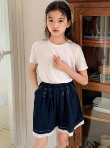 Dazy Kids Tween Girls Casual Denim Shorts