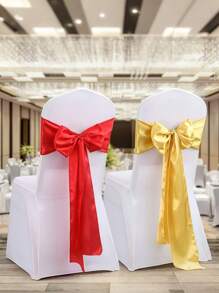 10 件缎带椅子腰带装饰蝴蝶结丝带适用于婚礼派对仪式接待活动家居厨房装饰 - 彩色 - 查看 6