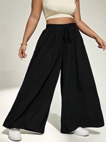 Auralis Quần Resory ống loe cho nữ cỡ lớn màu đen, hoàn hảo cho mùa hè - màu đen - Xem 6