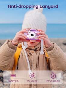 Kids Camera With 64G Memory Card, 1080P HD, 48MP With Video, Kids Birthday Gift, Kids Selfie Camera, Kids Holiday Birthday Gift, Suitable Birthday Gift For Boys/Girls,Toys,Gift For Kids,Gift For Girl