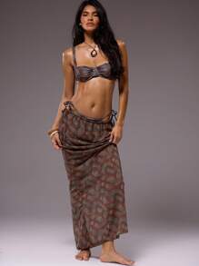 Musera Resort 佩斯利杯细节比基尼上衣 伊比沙岛，假日，春季，夏季，度假，海滩，泳装