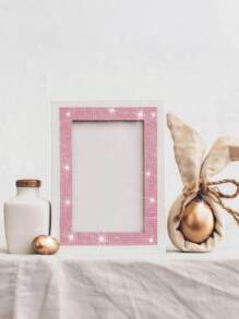 1pc Light Pink Self-Adhesive Diamond Crystal Rhinestone Tapes, 2mm Diamante For DIY Crafts, Phone & Car Decoration